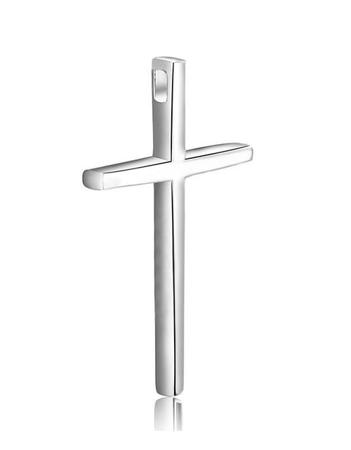 Load image into Gallery viewer, 925 Sterling Silver Glossy Cross Pendant