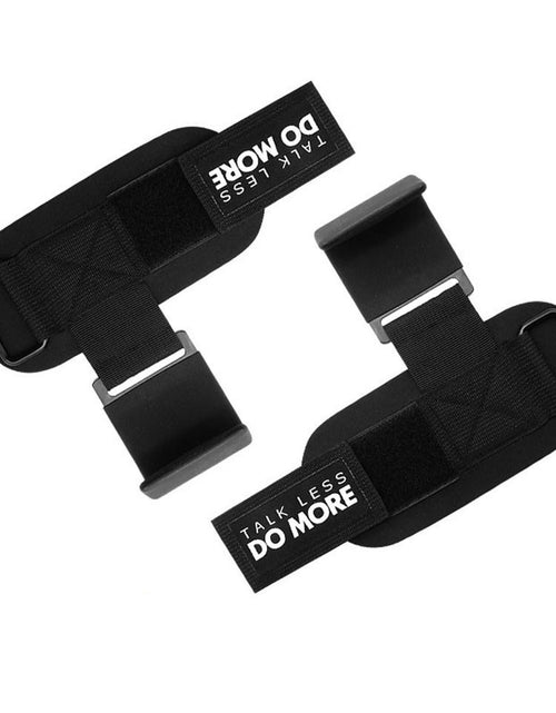 Load image into Gallery viewer, Weight Lifting Hook Grips Padded With Wrist Wraps Hand-Bar Powerlifting Gloves Heavy Duty Pull-ups Hooks Gym Training Straps