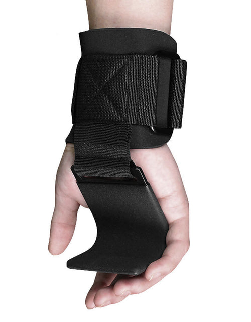 Load image into Gallery viewer, Weight Lifting Hook Grips Padded With Wrist Wraps Hand-Bar Powerlifting Gloves Heavy Duty Pull-ups Hooks Gym Training Straps