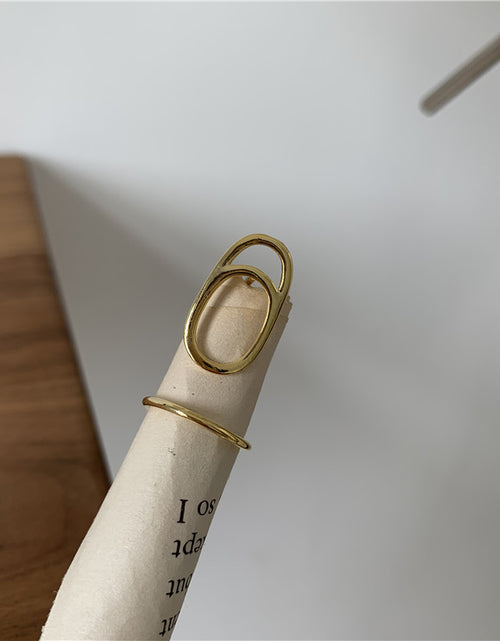 Load image into Gallery viewer, Trendy Personality Cold Nail Ring Line Feeling