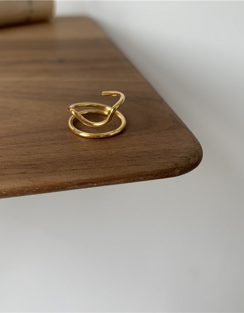 Load image into Gallery viewer, Trendy Personality Cold Nail Ring Line Feeling