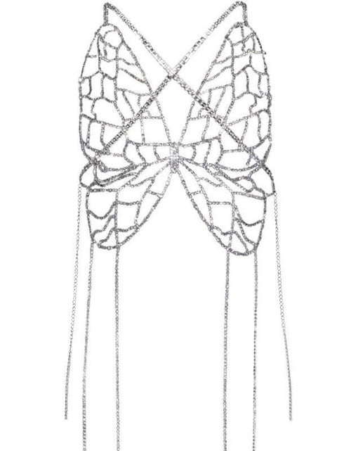 Load image into Gallery viewer, Tassel Body Niche Design Butterfly Chest Chain