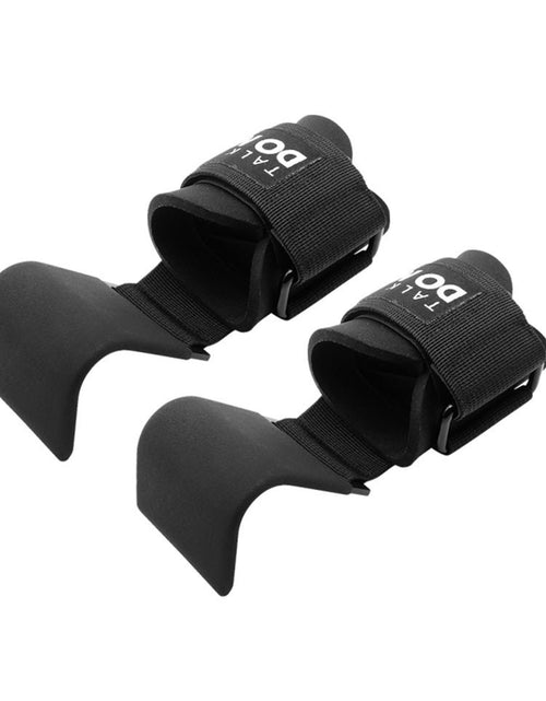 Load image into Gallery viewer, Weight Lifting Hook Grips Padded With Wrist Wraps Hand-Bar Powerlifting Gloves Heavy Duty Pull-ups Hooks Gym Training Straps