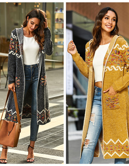 Load image into Gallery viewer, Sweater Large Coat Cardigan Sweater