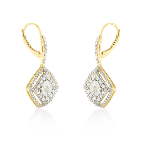 Load image into Gallery viewer, Yellow Plated Sterling Silver 1/4ct TDW Rose
