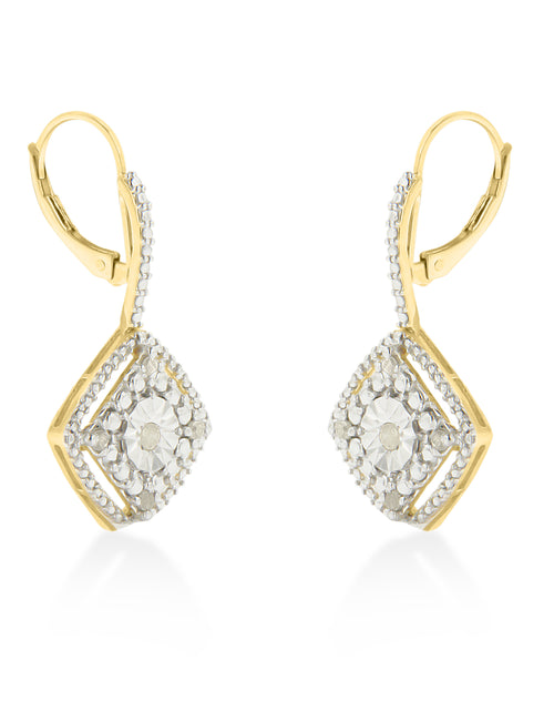 Load image into Gallery viewer, Yellow Plated Sterling Silver 1/4ct TDW Rose