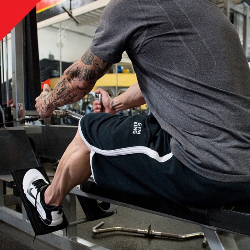 Men Gym Training Loose Cotton Shorts Running