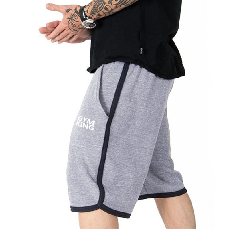 Men Gym Training Loose Cotton Shorts Running