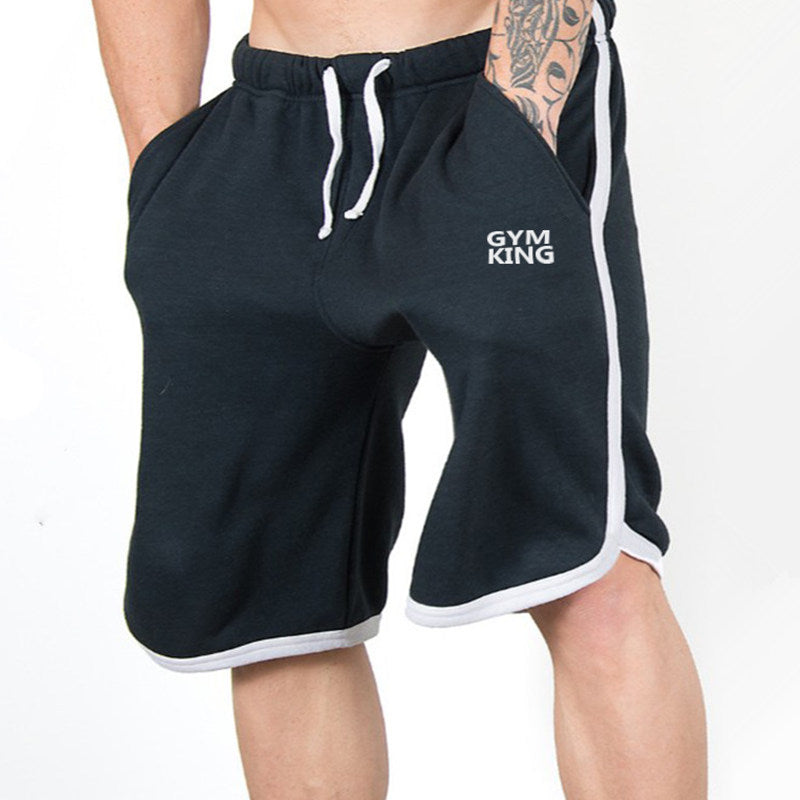 Men Gym Training Loose Cotton Shorts Running