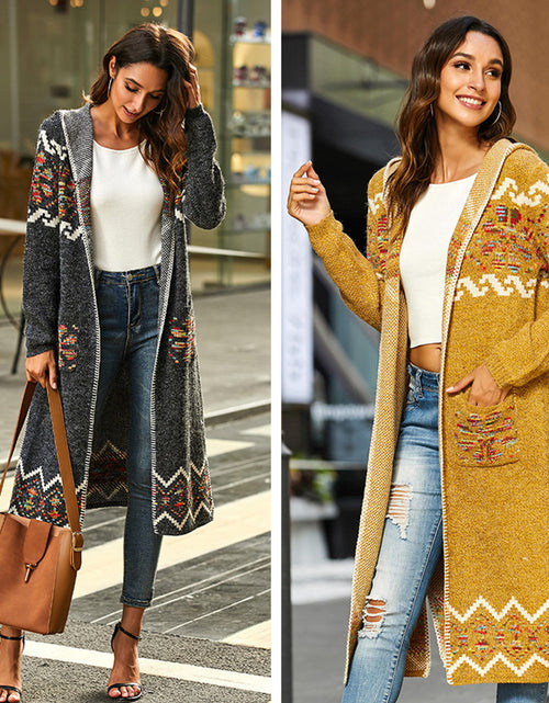 Load image into Gallery viewer, Sweater Large Coat Cardigan Sweater
