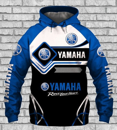 Spring New Men's Sweater Fashion Motorcycle Race Suit Hoodie 3D