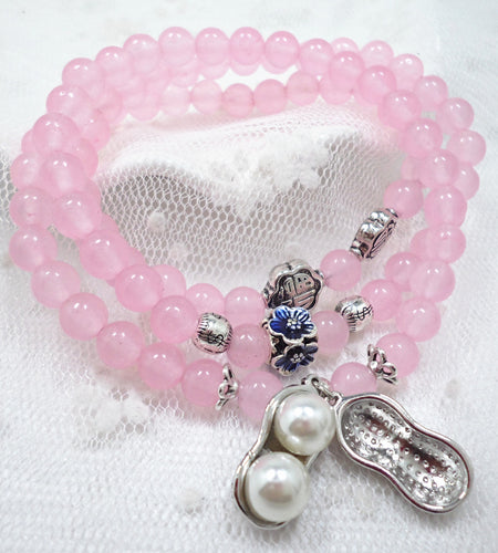 Red Agate Pomegranate Pendant Bracelet