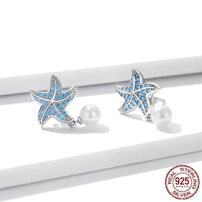 Original Ocean Pearl Starfish Earrings