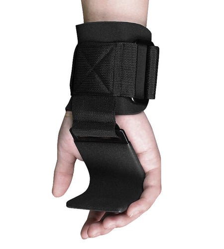 Weight Lifting Hook Grips Padded With Wrist Wraps Hand-Bar Powerlifting Gloves Heavy Duty Pull-ups Hooks Gym Training Straps
