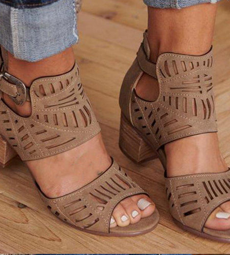 Leopard Print Sandals On Soft Sole Footbed