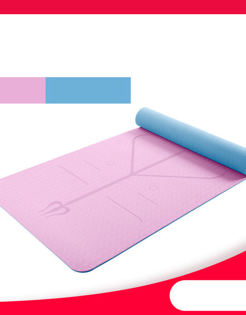 Load image into Gallery viewer, Yoga Mat Two-Color 6Mm Posture Line Yoga Mat Fitness Mat
