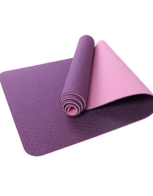 Load image into Gallery viewer, Yoga Mat Two-Color 6Mm Posture Line Yoga Mat Fitness Mat
