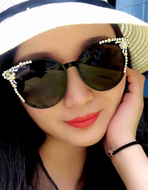 Load image into Gallery viewer, GM Sunglasses Female Big Frame Star Same Style Net Red Retro Korean Glasses
