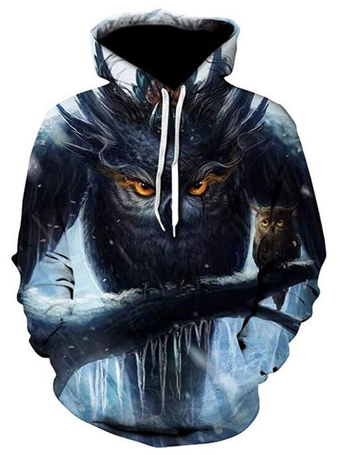 Load image into Gallery viewer, European And American Foreign Trade 3D Color Skull Printed Hood Pocket Pullover Sweater
