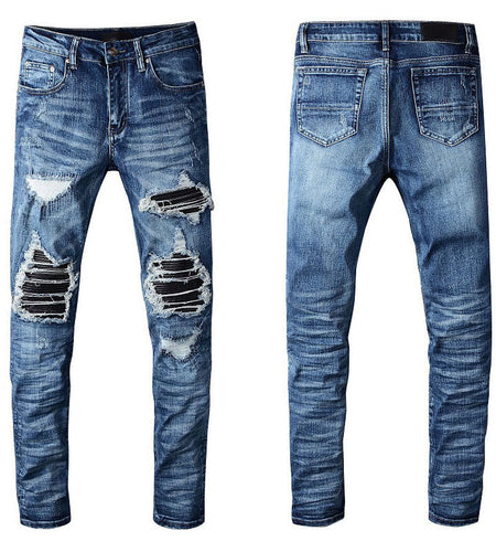 Hole & Patch Patch Scrape Popular Jeans For Men