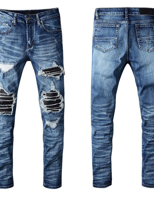 Load image into Gallery viewer, Hole &amp; Patch Patch Scrape Popular Jeans For Men
