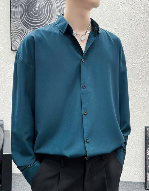 Load image into Gallery viewer, Loose Ice Silk Men&#39;s Casual Shirt
