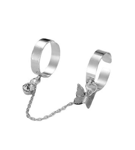 Double Heart Ring For Men And Women