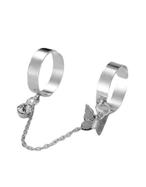 Load image into Gallery viewer, Double Heart Ring For Men And Women
