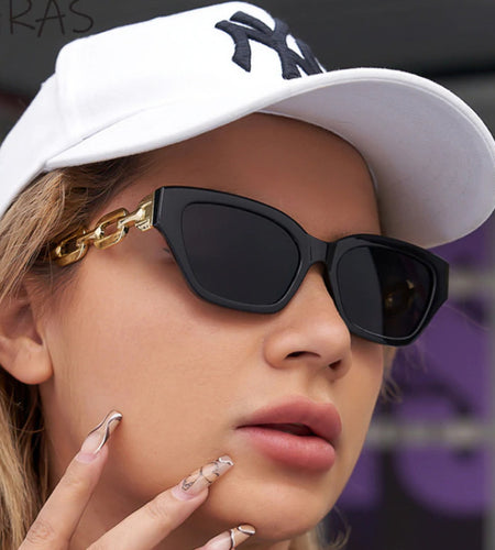 New European And American Retro Modern Thick Frame Sunglasses