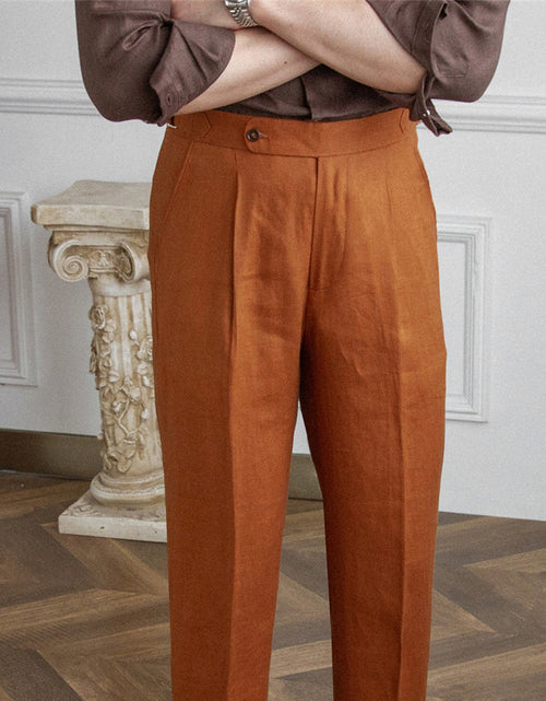 Load image into Gallery viewer, Men&#39;s Fashionable Linen Casual Pants
