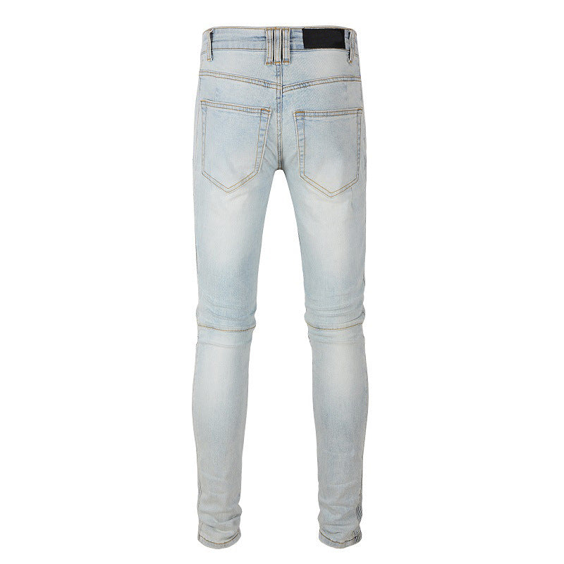 Slim-fit Stretch Motorcycle High Street Jeans