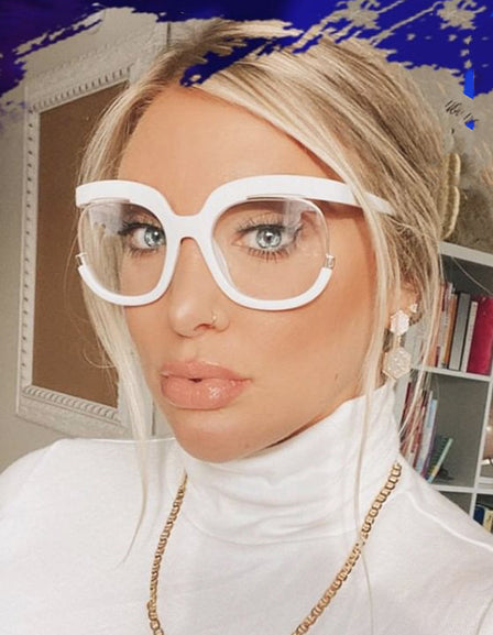 Large Frame Anti Blue Light Glasses Frame Owl