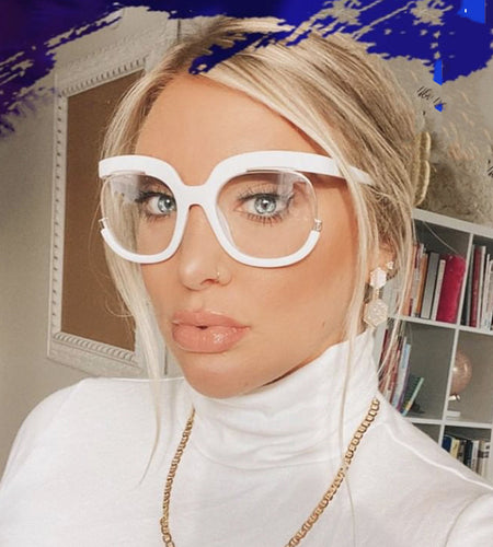 Large Frame Anti Blue Light Glasses Frame Owl