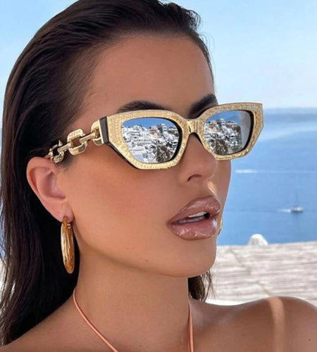New European And American Retro Modern Thick Frame Sunglasses