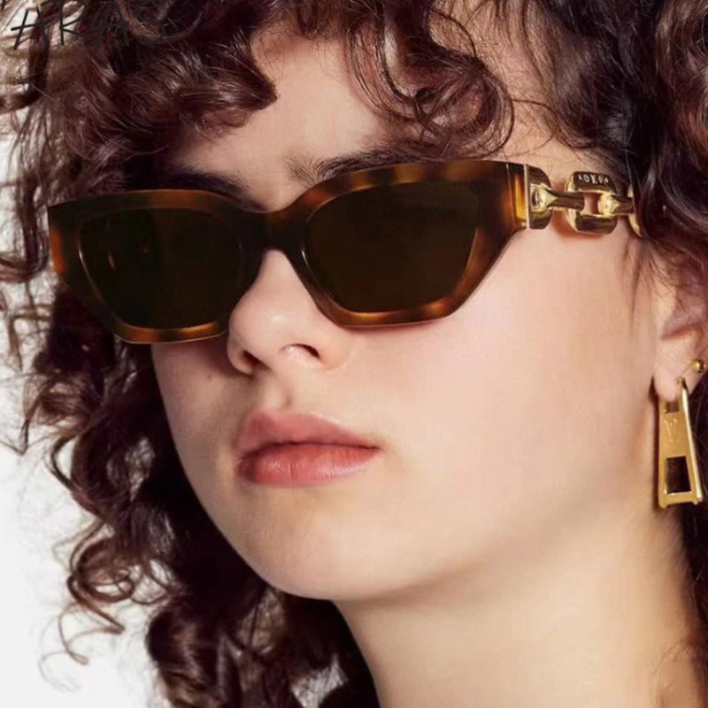 New European And American Retro Modern Thick Frame Sunglasses