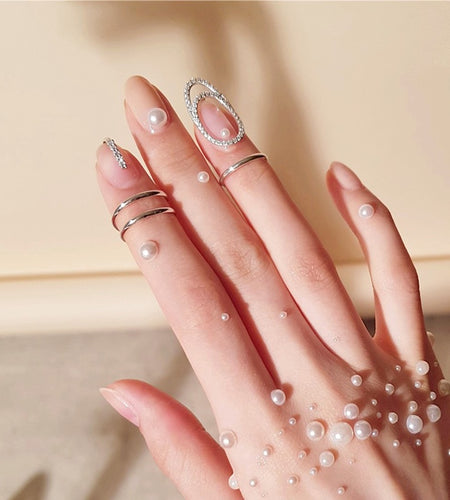 Trendy Personality Cold Nail Ring Line Feeling