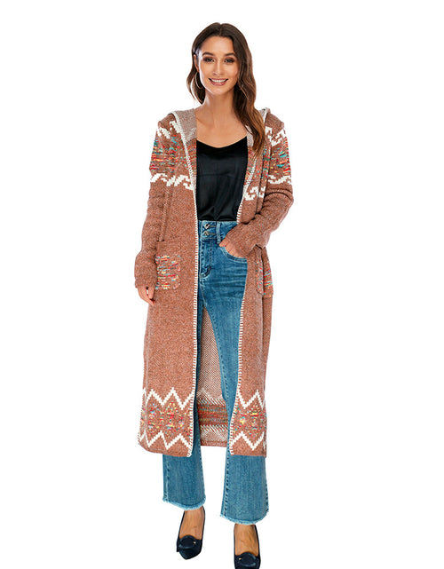 Load image into Gallery viewer, Sweater Large Coat Cardigan Sweater
