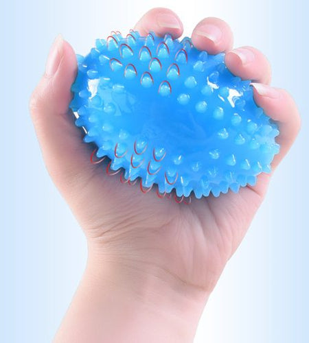 Tpr Hand Massage Spike Ball With Fall-Proof Rope