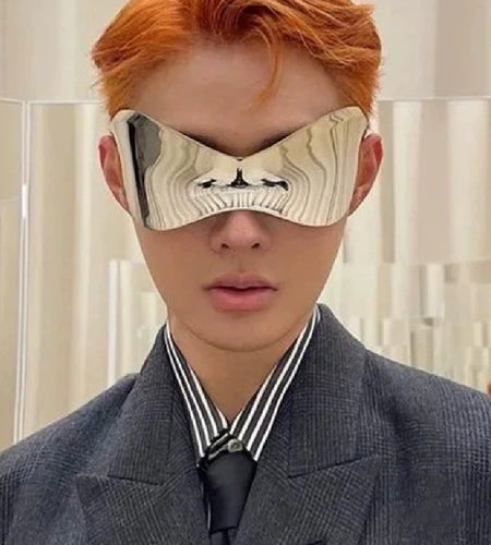 Mens Fashion Personality Mask Type Sunglasses