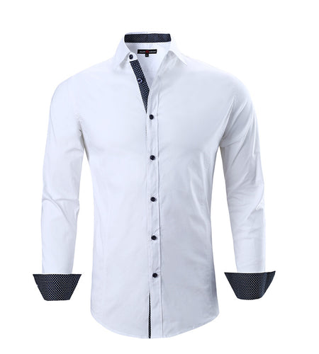 Men's Cotton Stretch Shirt Spring And Autumn Styles
