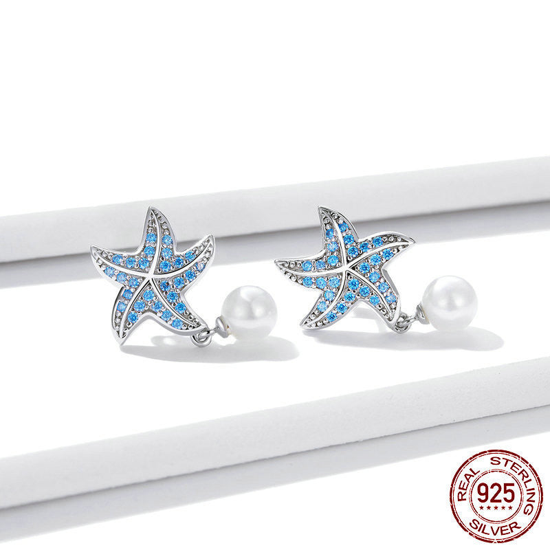 Original Ocean Pearl Starfish Earrings