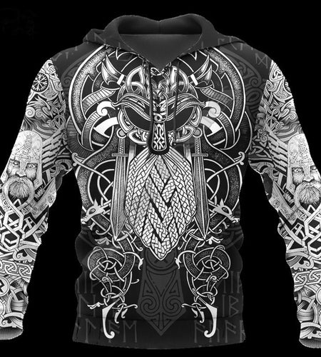 Viking Tattoo Game 3D Anime Sweater