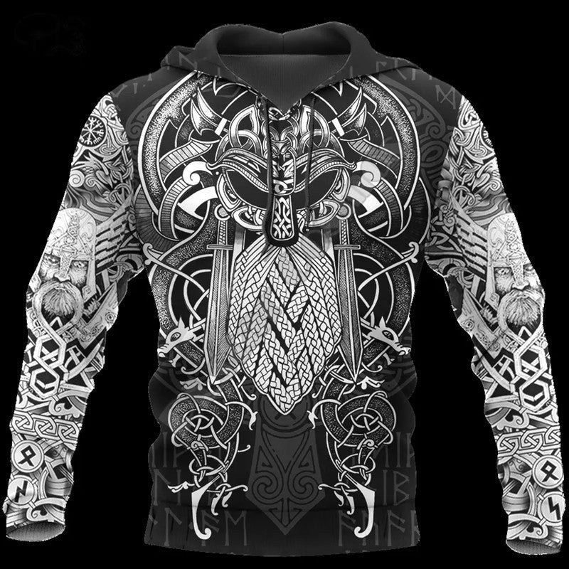 Viking Tattoo Game 3D Anime Sweater