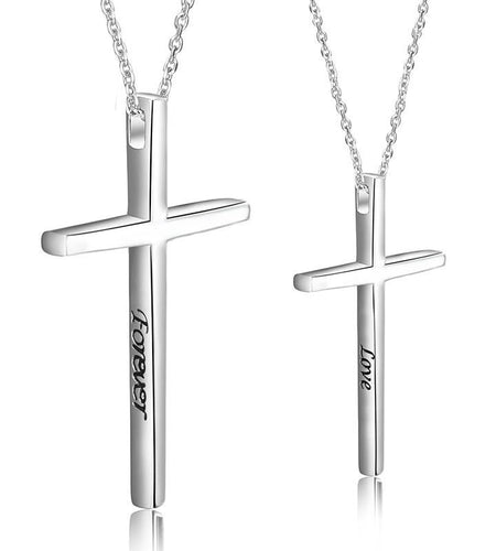 925 Sterling Silver Glossy Cross Pendant