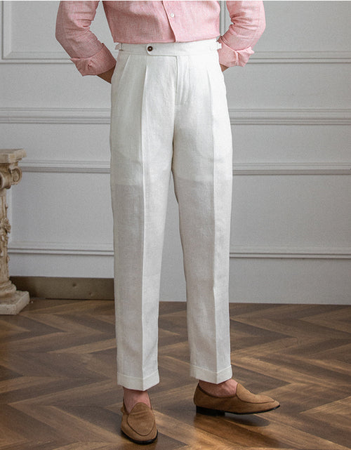 Load image into Gallery viewer, Men&#39;s Fashionable Linen Casual Pants
