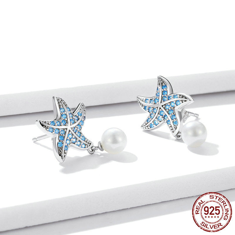 Original Ocean Pearl Starfish Earrings