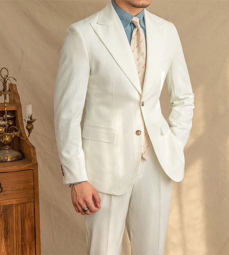 Bubble Yarn Breathable Half Lining Suit