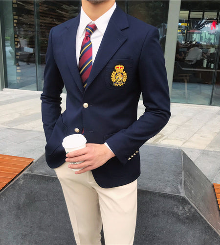 Men's Suit Jacket College Dress