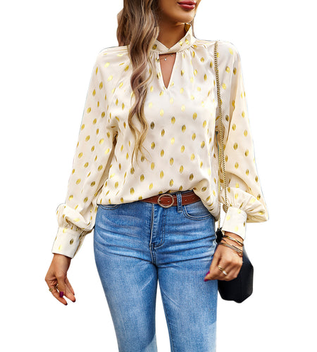 Women's Long-sleeved Shirt Temperament Commute Top