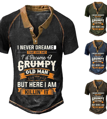 Outdoor Loose Lapel Short-sleeved Sweater